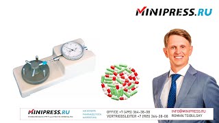 Labortabletten oder Kapseldickenanalysator HD02 Minipressru [upl. by Nosreffej]