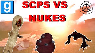 SCPS VS NUKES  Garrys mod Sandbox Funny Moments [upl. by Niltak]