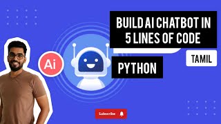 AI ChatBot in 5 lines Python Code in Tamil [upl. by Ovid]