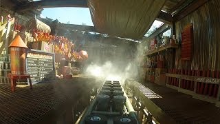 Firechaser Express front seat onride HD POV weffects Dollywood [upl. by Narbig]