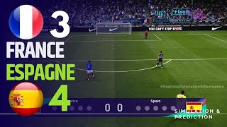 Tirs au but  France 34 Espagne  Football masculin aux JO 2024  Simulation de jeu vidéo [upl. by Nomor]