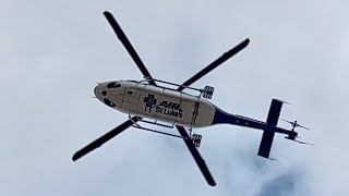 Air St Luke’s Bell 429 GlobalRanger Takeoff From Idaho Falls N753SL [upl. by Ahsyen]