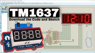 How to use TM1637 4 digit 7 segment LED Display with Arduino  Proteus 8 [upl. by Oneg]