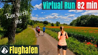 2022 Flughafenlauf  Running Video für Laufband Training  Zürilauf Cup Virtual Run 24 Schweiz [upl. by Molli856]