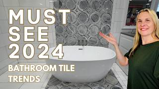 Modern Bathroom Tile Trends You Need to See Now  2024 Tile Design Ideas [upl. by Barboza725]