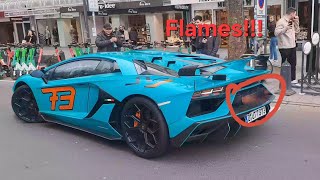 Lamborghini Aventador SVJ Gintani terrorizes Düsseldorf RIP Headphone users gintani lamborghini [upl. by Ajin80]