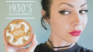 Testing Coty Airspun Powder from 1934  VINTAGE MAKEUP REVIEW [upl. by Sorac]