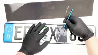 Manual for cutting stickers for plates Ecoslick [upl. by Annuahs]