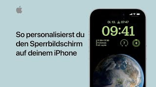 So personalisierst du den Sperrbildschirm auf deinem iPhone  Apple Support [upl. by Belden]