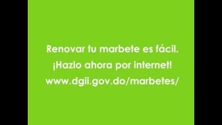 ¡Renueva tu Marbete 2018 por internet  DGII [upl. by Adnesor]