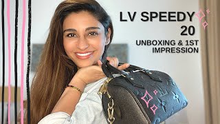 LV Speedy 20 Empreinte bag Unboxing amp 1st Impression✨ [upl. by Atem671]