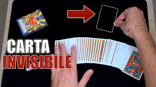 LA TUA CARTA diventa INVISIBILE Tutorial magia impromptu con le carte [upl. by Amargo]