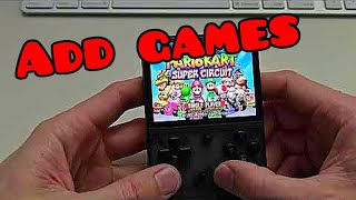 Anbernic  How to add games Roms for Emulator RG35XX plus [upl. by Mckeon]