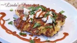 Spaghetti Squash Sriracha Fritters With Lindas Pantry [upl. by Martella]