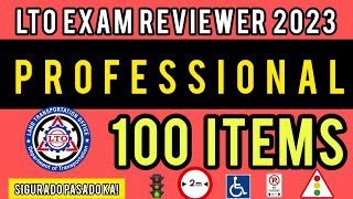 LTO EXAM REVIEWER PROFESSIONAL 2023 TAGALOG 100 ITEMS UPDATED AND LATEST [upl. by Peskoff]