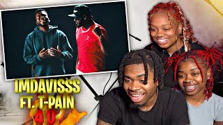 THIS IS 🔥 ImDavisss 4 U feat TPain  REACTION [upl. by Airtemad391]