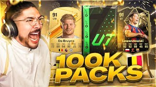 FIRST EVER 100K PACKS IN EA FC 24 [upl. by Natie]