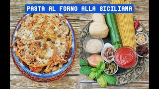 Pasta al Forno alla Siciliana ricetta saporita ma leggera [upl. by Leahkim]