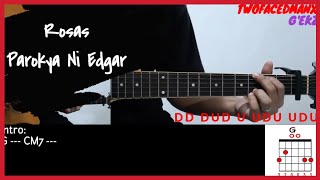 Rosas  Parokya Ni Edgar Guitar Cover With Lyrics amp Chords [upl. by Niple]