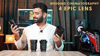 4 Epic Lens For Wedding Cinematography [upl. by Auop872]