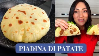 PIADINA DI PATATE  SENZA FARINA ricetta SENZA GLUTINE [upl. by Llenrup]