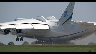 4Kᵁᴴᴰ GIANT ANTONOV AN225 quotMriyaquot  Amazing Takeoff amp Demo of Maneuverability [upl. by Stricklan]