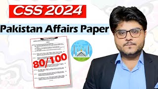 Pakistan Affairs 2024 Paper Analysis  CSS 2024 Exam  Ghulam Murtaza Dahar [upl. by Ciardap]