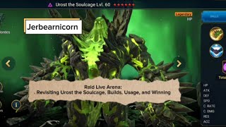 Live Arena Urost the Soulcage Build Usage 8 Fights w6 Wins  Raid Shadow Legends [upl. by Ilke]