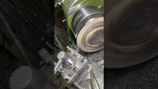 Metal Plate Cutt in Lathe Machine youtubeshorts automobile machinary shortvideo [upl. by Eellek494]