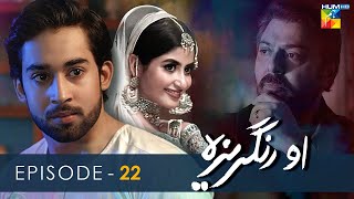 O Rungreza  Episode 22  HD   Sajal Aly amp Bilal Abbas Khan   HUM TV Drama [upl. by Boelter]