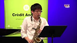 SHO KAGAWA  1st ROUND  III ANDORRA INTERNATIONAL SAXOPHONE COMPETITION 2016 [upl. by Aizitel134]