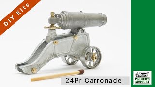 How to assemble a 24 Pounder Carronade scale model cannon kit  Palmers Armoury [upl. by Anitac827]