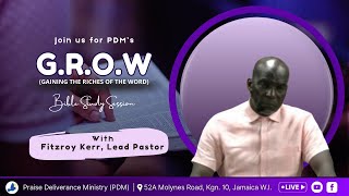 Message Title “Maintaining Trust No Matter What” GROW Session  October 31 2024Pastor Kerr  PDM [upl. by Dielle871]