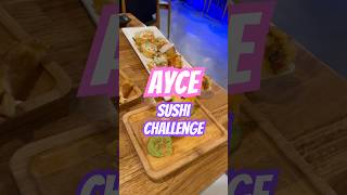 ayce sushi challenge with friends sushi ayce unlimitedfood appetizer [upl. by Xed]