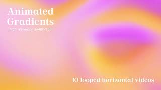 Abstract loop Animated Gradients  modern video backgrounds set  CreativeMarket product OVERVIEW [upl. by Aniles]