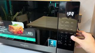 How to use Hisense MicrowaveAuto Cook Menu Setting [upl. by Ahsilav]