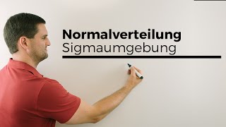 Normalverteilung k gesucht Anschaulich mit Sigmaumgebung ohne PhiTabelle [upl. by Nehttam]