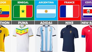 List of Jersey Apparel on FIFA World Cup Qatar 2022 by azfootball4123 [upl. by Leisha]