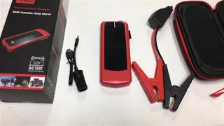 AUDEW 1500 AMP JUMP STARTER REVIEW [upl. by Acilejna889]