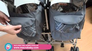 MacroBaby  Maclaren Twin Triumph Stroller [upl. by Gnurt]