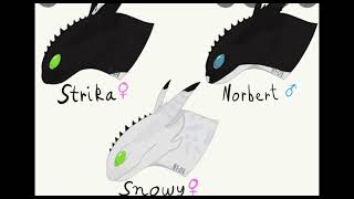 HTTYD nightlights 🖤🤍 evolution additionDartPouncer and Ruffrunner edit More in description [upl. by Coshow541]