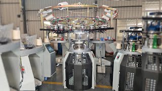 How does small size single jersey terry polar circular knitting machine workknittingmachine [upl. by Moreville380]