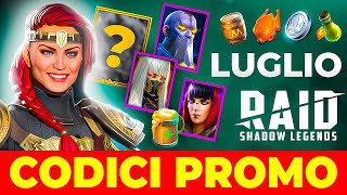 Сodici Promo Raid Shadow Legends🎁MIGLIORI BONUS🎁Luglio 2024 [upl. by Ainesell337]