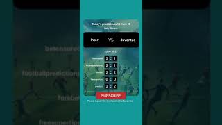 Inter vs Juventus Today Prediction football predictions bettingtips [upl. by Chretien]