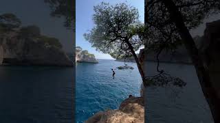 23m cliff jump  Calanques de cassis [upl. by Wilhelmina45]