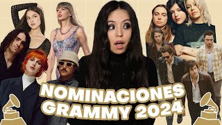 REACCIÓNCOMENTARIO NOMINACIONES GRAMMYS 2024 [upl. by Sander]