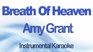 Breath Of Heaven  Amy Grant  Christmas Instrumental Karaoke with Lyrics [upl. by Bega465]