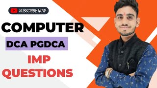 DCA PGDCA IMP QUESTION BY DEEPAK SIR [upl. by Htrowslle]