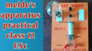 find the frequency of Alternating Current by using meldes apparatus  practical [upl. by Kennith]