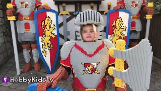 LEGOLAND RIDES Car Race Vacation  HobbyVloggy Part 2 by HobbyKidsTV [upl. by Aynwad841]